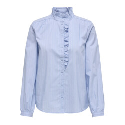 Jacqueline de Yong mio l/s frill shirt wvn 15339240 cashmere blue