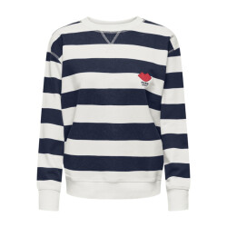 Jacqueline de Yong boogie l/s sweat jrs 15320335 black iris stripes