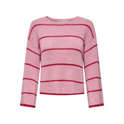 Only onlgeena 7/8 stripe o-neck knt 15321477 quartz