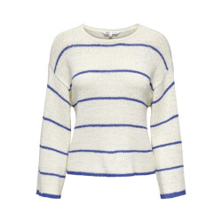 Only onlgeena 7/8 stripe o-neck knt 15321477 cloud dancer