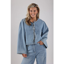 Nukus Nks02067 24 bowy blouse bleached denim