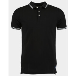 Bos Bright Blue Polo korte mouw jason polo fine pique contras 24108ja01bo/990 black