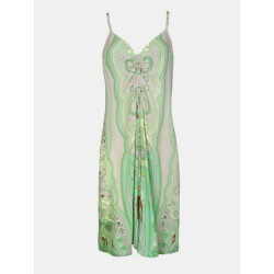 Mucho Gusto ® jurk naxos groen paisley
