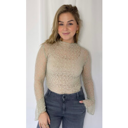 Ready to Wear Maron kanten top