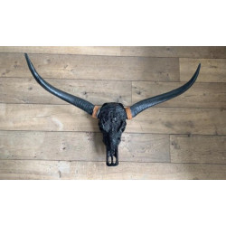 Vtw Living Longhoorn skull dierenhoofd dierenschedel voor aan de muur bufffelschedel -