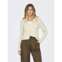 Only Onlkatia ls cable v-neck cardi knt