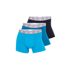 CR7 Heren boxershorts effen blauw/teal/zwart 3-pack