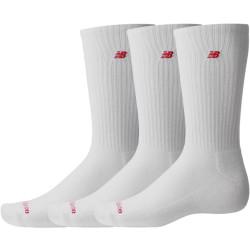 New Balance Patch logo crew socks 3 pack white