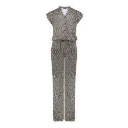 Geisha Zomer jumpsuit meisjes aop / off wit