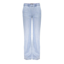 Geisha Zomer jeans broek meisjes wide elastic waist bleached denim