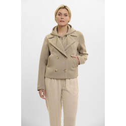 Rino & Pelle double breasted jacket with detachble hood collar jennifer.7002521 10812 dusty khak