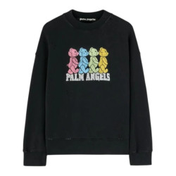 Palm Angels Oversized sweatshirt met kleurige berenprint