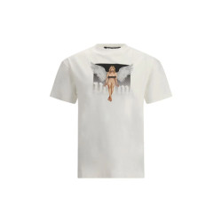 Palm Angels Crystal pin up t-shirt met maxi print