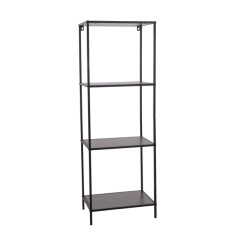 4goodz Staand metalen wandrek met 4 planken 30x45x130 cm -