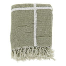 Unique Living plaid ryan tea green -135x180cm