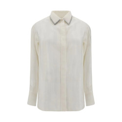 Golden Goose Deluxe Brand Marysole shirt met strikpatroon en kraag