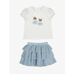 Mayoral Set rok natural skyblue