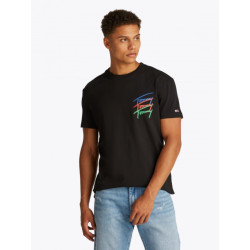 Tommy Hilfiger Dm0dm20771  bds twisted sign tee  black t-shirt