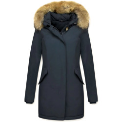 TheBrand Parka jas met bontkraag