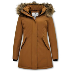 Matogla Winterjas met echte bontkraag slim fit