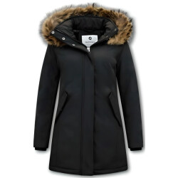Matogla Winterjas met echte bontkraag slim fit