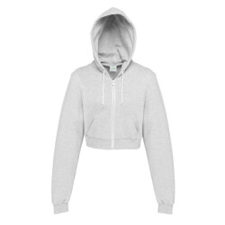 Awdis Dames heather crop hoodie
