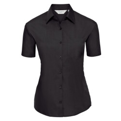 Russell Athletic Dames klassiek polycotton easy-care overhemd met korte mouwen