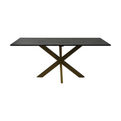 HSM Collection -rechthoekige eettafel marmer-180x90x77--marmer/metaal