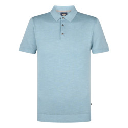 Petrol Industries Heren polo m-1050-kwc207 5187 pale blue