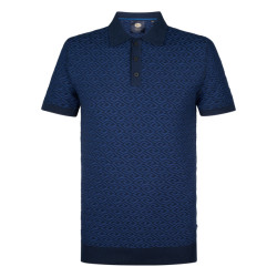 Petrol Industries Heren polo- m-1050-kwc206 5178 navy blue