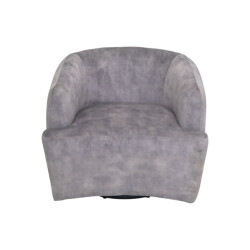 HSM Collection -draaifauteuil adore 180-80x77x71-dolfijn -stof/metaal