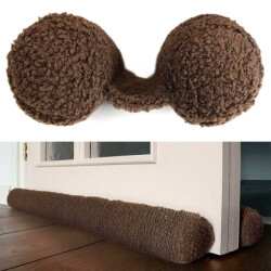 Unique Living tochtrol pip 80x7,5cm brown