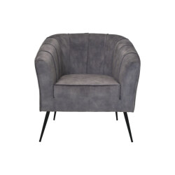 HSM Collection -fauteuil chester-72x71x80-dolfijn -stof/metaal