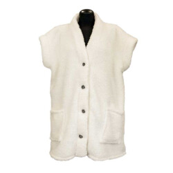 Unique Living bodywarmer mae dove white -70x87cm