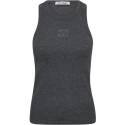 Co'Couture Saharacc enbroidery tank dark grey