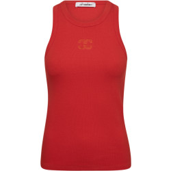 Co'Couture Saharacc enbroidery tank red