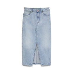 Vero Moda vmveri hr calf denim skirt ga mix n 10295731 light blue denim