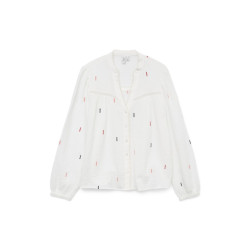 Vero Moda vmblira l/s shirt wvn btq 10327086 snow white