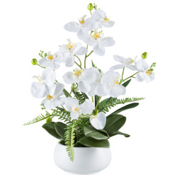 Kopu ® kunstbloem orchidee 55 cm 4 takken op schaal phalaenopsis