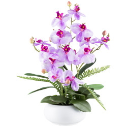 Kopu ® kunstbloem orchidee 55 cm 4 takken op schaal phalaenopsis