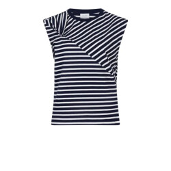 Dante 6 D6 dash constructed stripe t-shirt