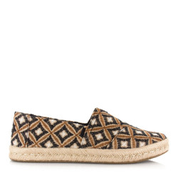 Toms alpargata rope 2.0 | geo black espadrilles dames