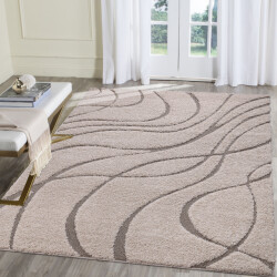 Muratap Luxus shaggy plus hoogpolig vloerkleed skandi design uni effen -