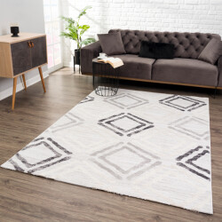 Muratap Evra burano modern vloerkleed laagpolig tapijt creme- 200x280 cm