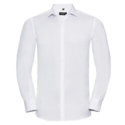 Russell Athletic Heren ultimate stretch fitted overhemd met lange mouwen