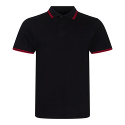 Awdis Heren gestipt stretch poloshirt