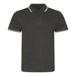 Awdis Heren gestipt stretch poloshirt