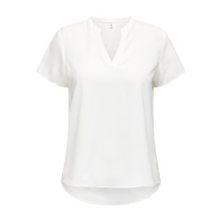 Only Onlelite life ss v-neck top noos p off-white