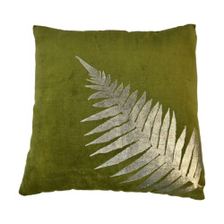 HSM Collection -sierkussen met print-45x45-olijf -stof