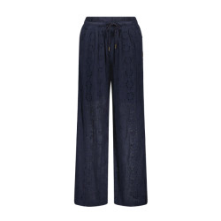 Like Flo Zomer broek meisjes navy broderie anglaise fenna